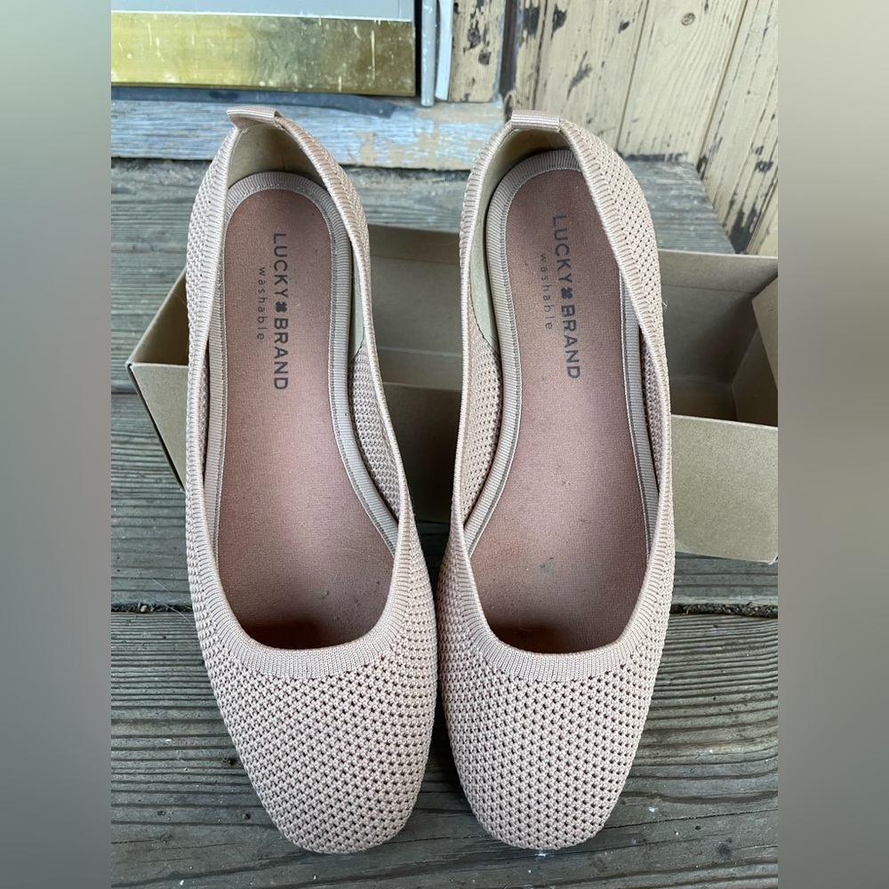 Lucky Brand Dusty Rose Mesh Slip-Ons